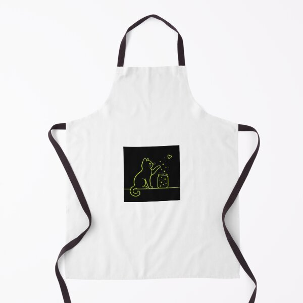 Item preview, Neon Cat Collecting Fireflies designed and sold by LovelyCatGalaxy.
