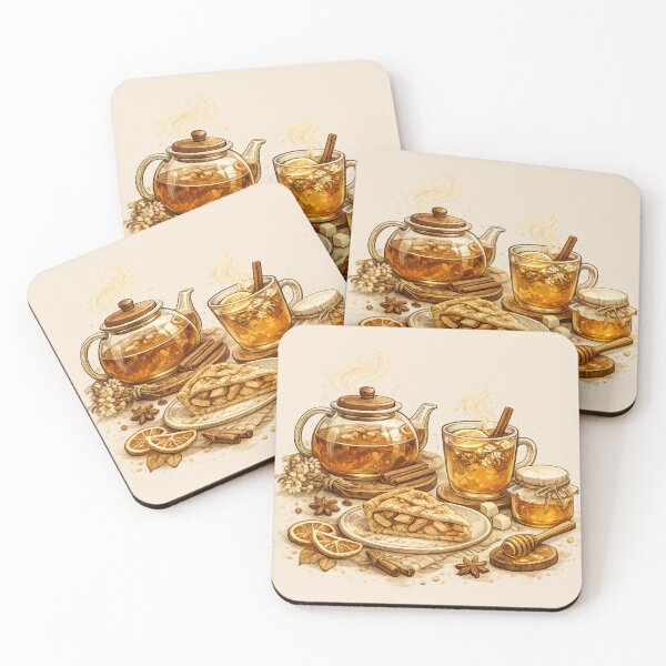Item preview, Autumn Tea, Pie & Honey – Cozy Fall Aesthetic designed and sold by BeaVibes.