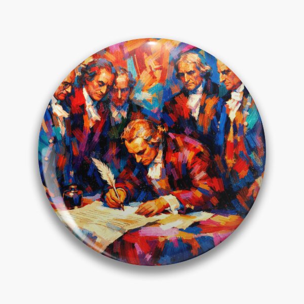 Item preview, Abstract Liberty: The 1776 Signing in Color designed and sold by FIREDesignsPOD.