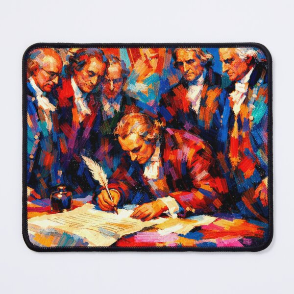 Item preview, Abstract Liberty: The 1776 Signing in Color designed and sold by FIREDesignsPOD.