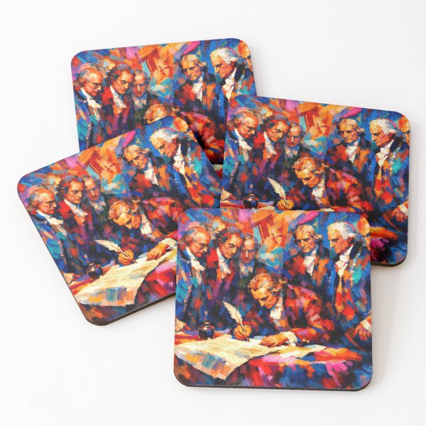 Item preview, Abstract Liberty: The 1776 Signing in Color designed and sold by FIREDesignsPOD.