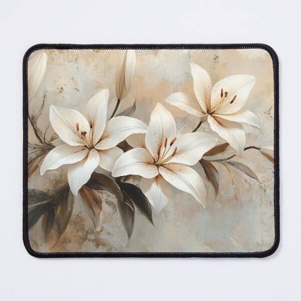 Item preview, Elegant Lilies in Neutral Tones designed and sold by daila70.