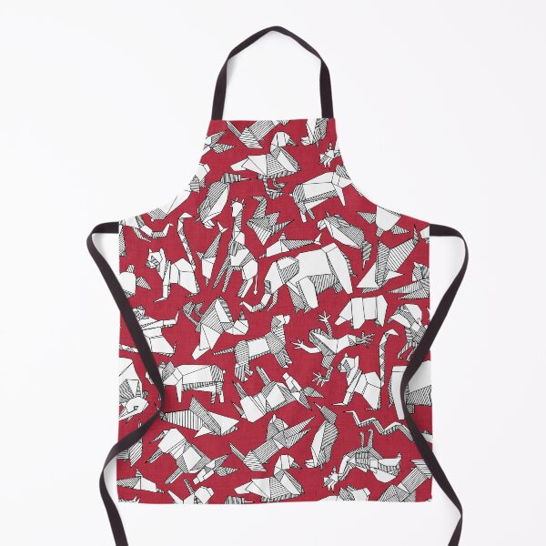 Artikelvorschau, Origami-Tier, verspielt, rot entworfen und verkauft von scrummy.