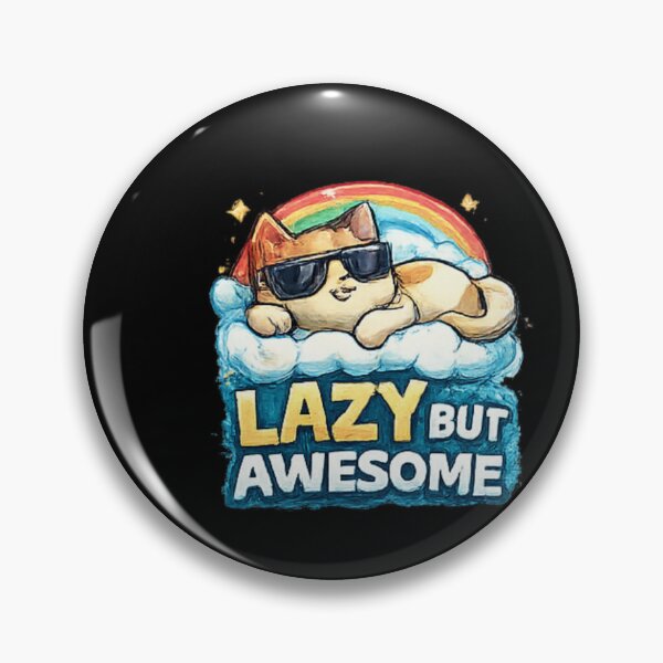 Item preview, Lazy But Awesome Sleeping Cat Rainbow designed and sold by Hobby-up.