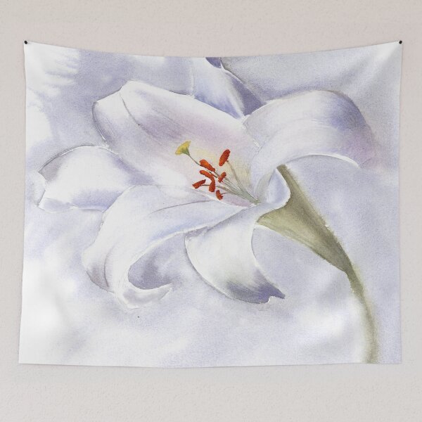 Item preview, L purple flower designed and sold by PaintsPassion.
