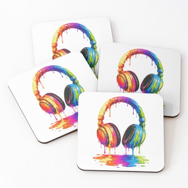 Item preview, Colorful Dripping Headphones Melting Paint Music designed and sold by JackCurtis1991.