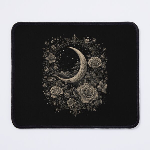 Item preview, Lunar Garden Shirt Celestial Floral Gothic Botanical Tee designed and sold by maxiprom.