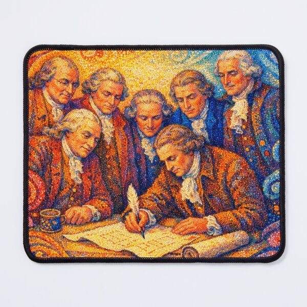 Item preview, Founding Fathers Pointillism: 250 Years of Liberty designed and sold by FIREDesignsPOD.
