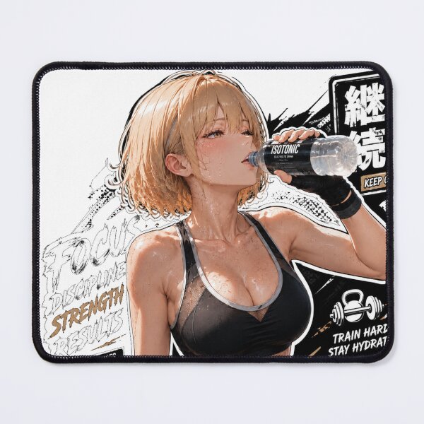 Item preview, Cute Anime Sport Gym Girl Waifu  designed and sold by Ericks0087.
