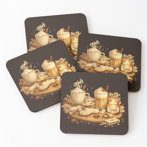 Item preview, Cozy Autumn Coffee & Candle Vibes designed and sold by BeaVibes.