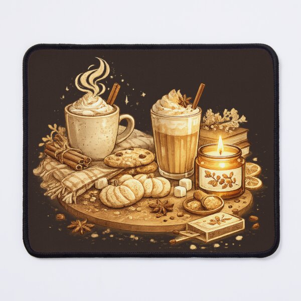 Item preview, Cozy Autumn Coffee & Candle Vibes designed and sold by BeaVibes.