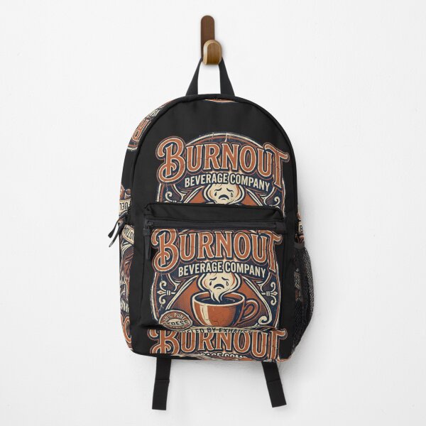 Item preview, Burnout Beverage Co Vintage Soda Logo Funny Coffee Tired Mom Office Tee designed and sold by afarkar.