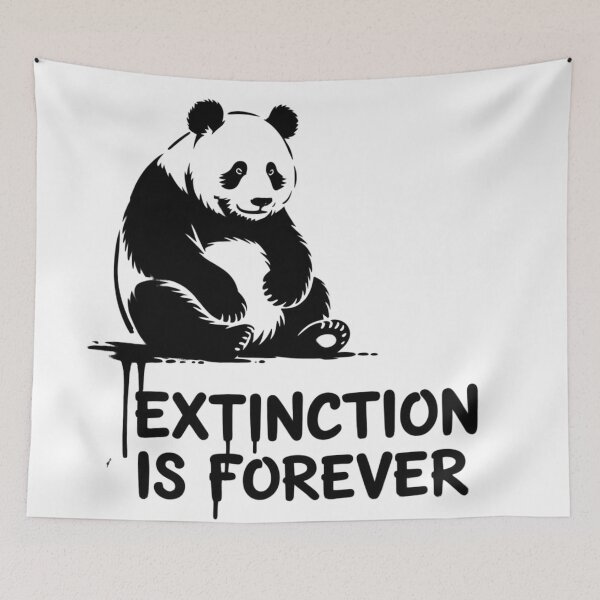 Item preview, Banksy Panda - Extinction is Forever designed and sold by 123ks.