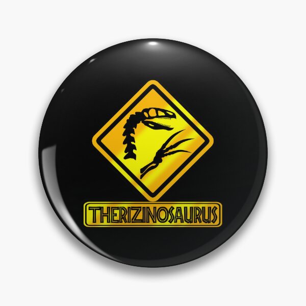 Item preview, Therizinosaurus Crossing – Prehistoric Fossil Warning Sign designed and sold by Grimtech Workshop.