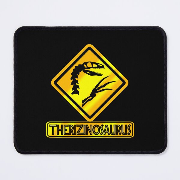 Item preview, Therizinosaurus Crossing – Prehistoric Fossil Warning Sign designed and sold by Grimtech Workshop.