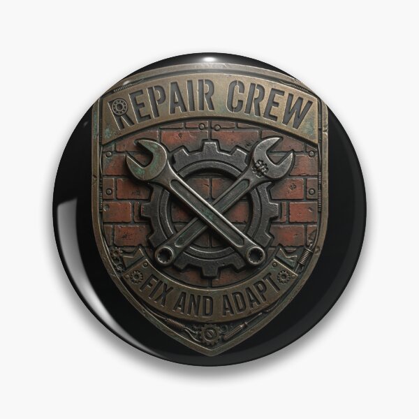 Item preview, 3D Repair Crew Fix And Adapt Industrial Crest designed and sold by HoshisWorld2018.