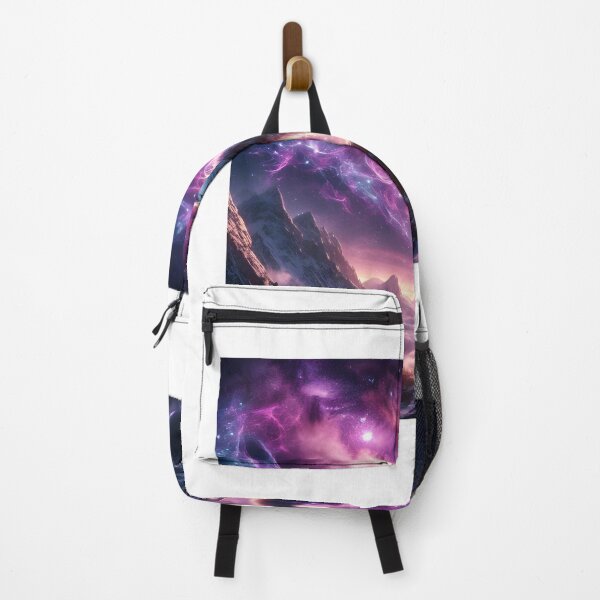 Item preview, Cosmic wolf on mountain - Mystical fantasy designed and sold by davidromapixel.