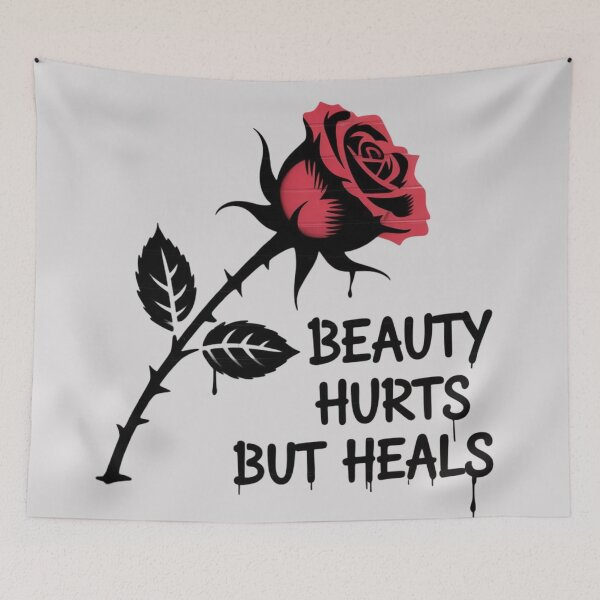 Item preview, Banksy Rose - Beauty hurts but heals designed and sold by 123ks.
