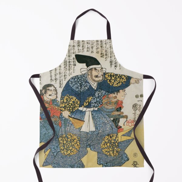 Item preview, Samurai Takigawa Ichimasu with Chasen: Utagawa Kuniyoshi Ukiyo-e Print designed and sold by vekotpu.