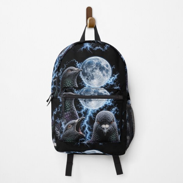 Item preview, Funny Storm Pigeons Howling at the Moon designed and sold by wishtopia.
