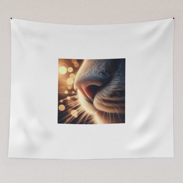 Item preview, Vibrant feline nose - Bokeh glow designed and sold by davidromapixel.