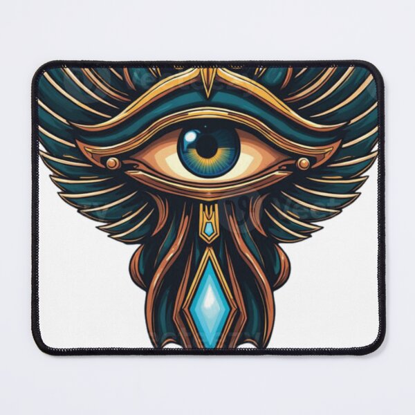 Item preview, Ancient Egyptian Winged Eye of Horus - Mystical Cyberpunk Amulet designed and sold by Hou$e of Art .