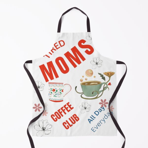 Item preview, Tired Moms Coffee Club – Cute Floral Coffee Lover Design for Moms | Cozy Aesthetic Retro Mom Life Graphic Tee designed and sold by GloboStyle Design .