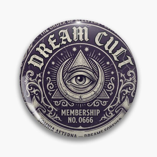 Item preview, Dream Cult Membership Vintage Occult Lodge Witchy Mystical Aesthetic Tee designed and sold by afarkar.