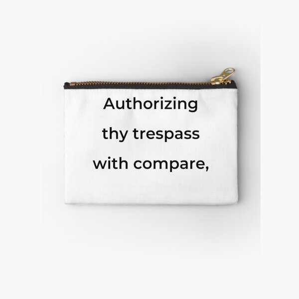 Item preview, "Authorizing thy trespass with compare," - print black designed and sold by ariksworld.