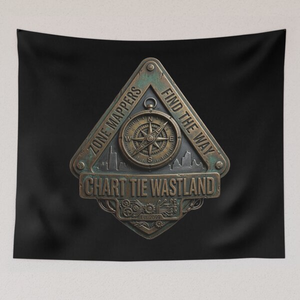 Item preview, 3D Zone Mappers Chart the Wasteland Industrial Crest designed and sold by HoshisWorld2018.