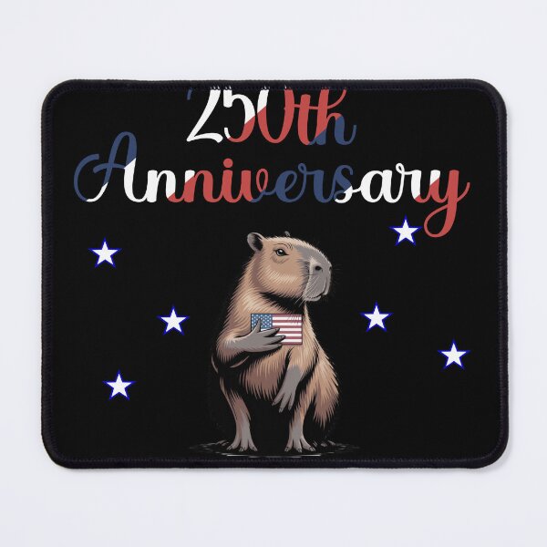 Item preview, Cute Capybara America 250th Anniversary Patriotic USA Flag Aesthetic designed and sold by FIREDesignsPOD.