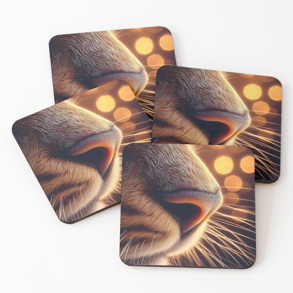 Item preview, Feline nose with soft lights - Textured details designed and sold by davidromapixel.