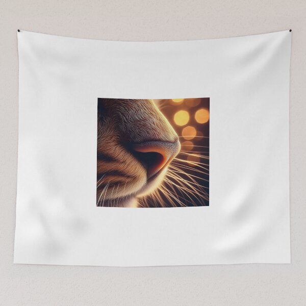 Item preview, Feline nose with soft lights - Textured details designed and sold by davidromapixel.