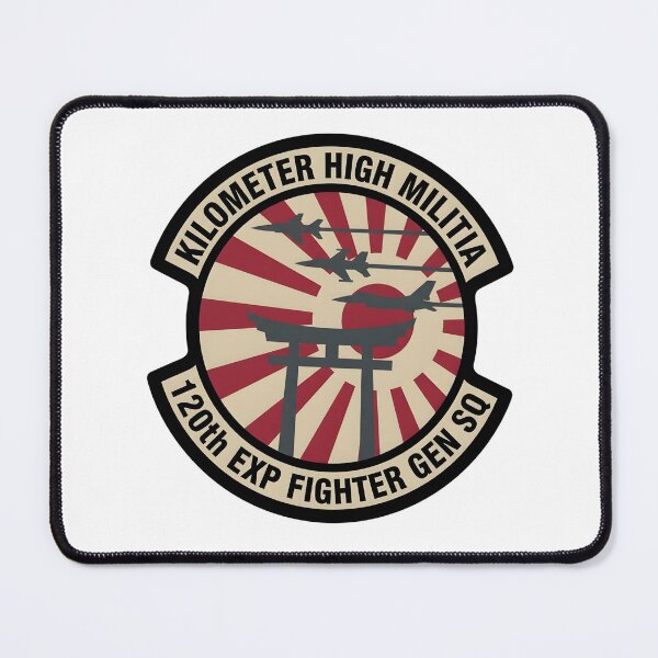 Item preview, 120th Expeditionary Fighter Generation Squadron "Kilometer High Militia" Patch designed and sold by CharlieDesings.