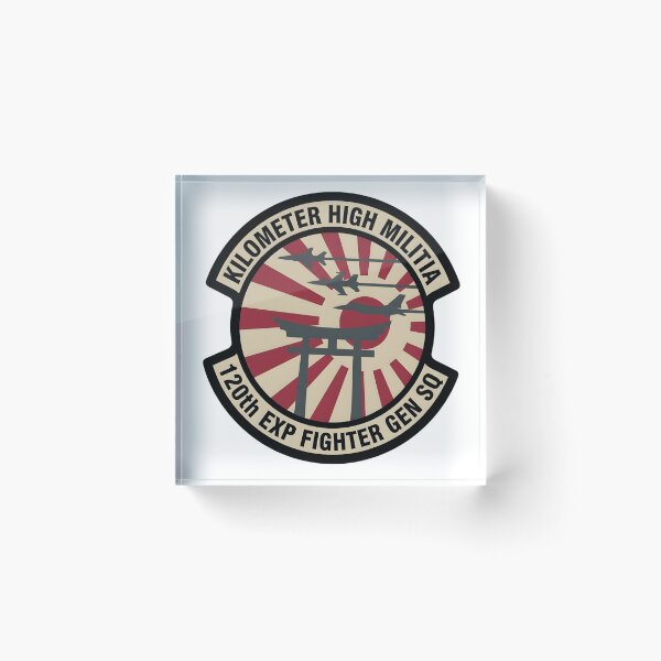 Item preview, 120th Expeditionary Fighter Generation Squadron "Kilometer High Militia" Patch designed and sold by CharlieDesings.