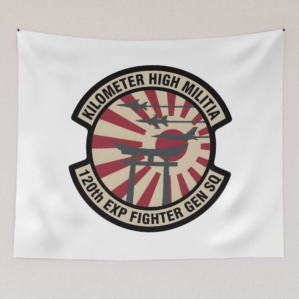 Item preview, 120th Expeditionary Fighter Generation Squadron "Kilometer High Militia" Patch designed and sold by CharlieDesings.
