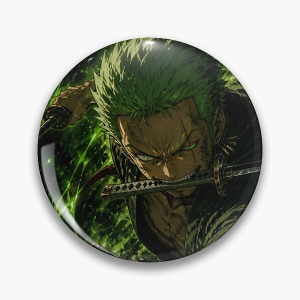 Item preview, Three Sword Demon Warrior Anime Art | Green Aura Samurai Fighter | Dark Fantasy Manga Style designed and sold by Dyan4.