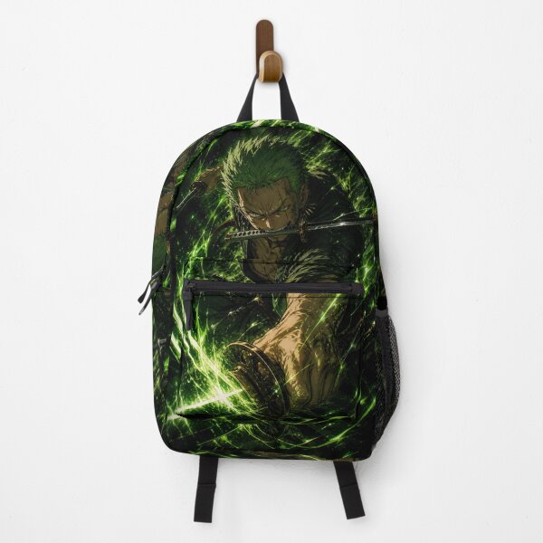 Item preview, Three Sword Demon Warrior Anime Art | Green Aura Samurai Fighter | Dark Fantasy Manga Style designed and sold by Dyan4.