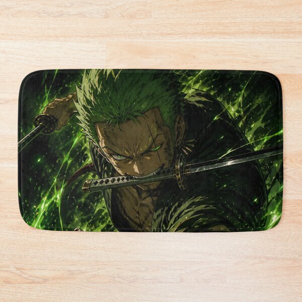 Item preview, Three Sword Demon Warrior Anime Art | Green Aura Samurai Fighter | Dark Fantasy Manga Style designed and sold by Dyan4.