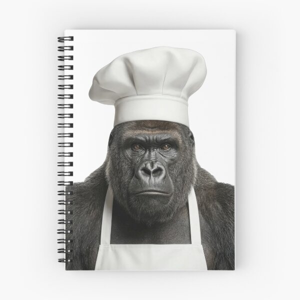 Item preview, Funny Gorilla Chef Realistic Animal Cooking Humor Art designed and sold by LazyOwlStore.