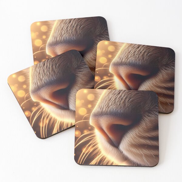 Item preview, Feline nose with golden glow - Precise detail designed and sold by davidromapixel.