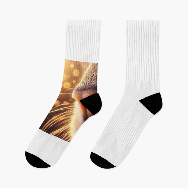 Item preview, Feline nose with golden glow - Precise detail designed and sold by davidromapixel.
