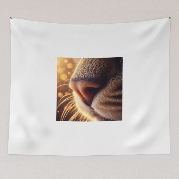 Item preview, Feline nose with golden glow - Precise detail designed and sold by davidromapixel.