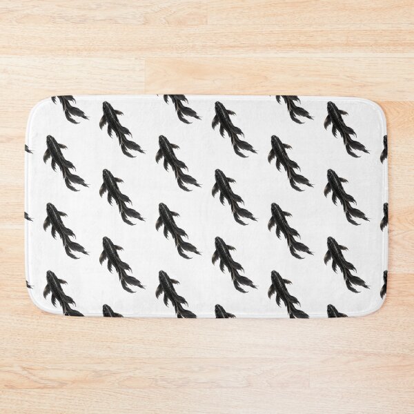 Item preview, black koi fish designed and sold by inainart.