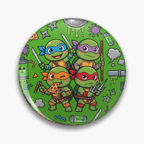 Item preview, Teenage Mutant Ninja Turtles Kawaii Collage designed and sold by KismetsKawaiiCo.