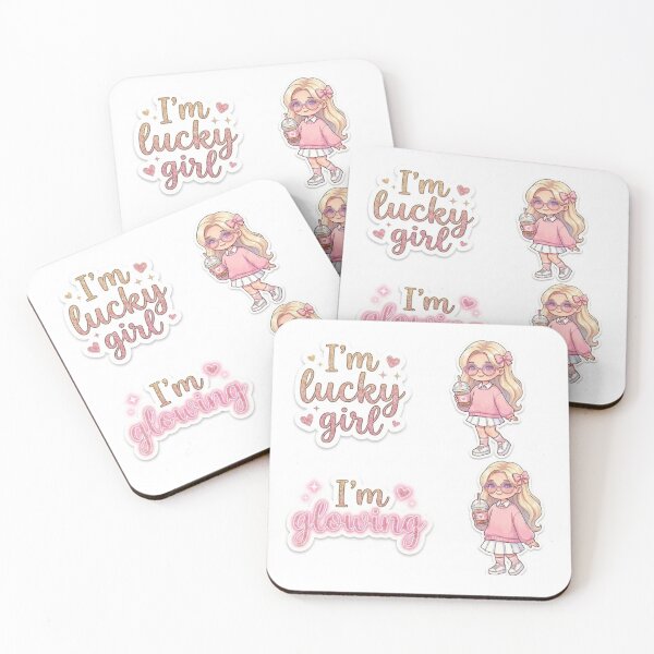 Item preview, Cute Lucky Girl Syndrome  Aesthetic Sticker designed and sold by Tinydreames_stickers.