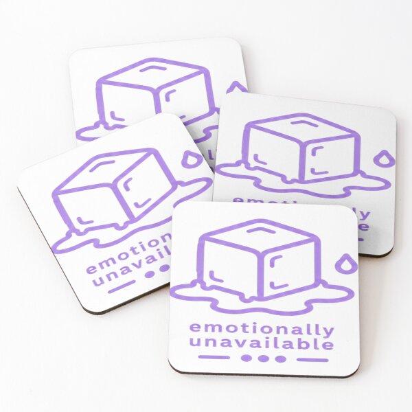 Item preview, Emotionally Unavailable – Melting Cube Design designed and sold by Velora Design .