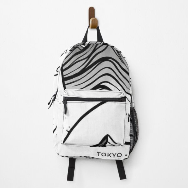 Item preview, Minimal Mountain Wave Logo Design | Japanese Inspired Nature designed and sold by LevelUpReads.