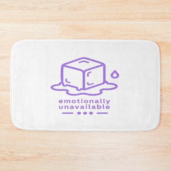 Item preview, Emotionally Unavailable – Melting Cube Design designed and sold by Velora Design .