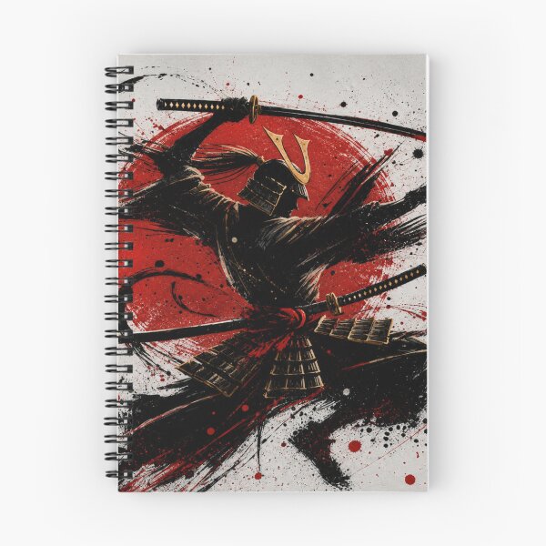 Item preview, Crimson Shadow Samurai Ink Art designed and sold by ZenOtaku Lab.